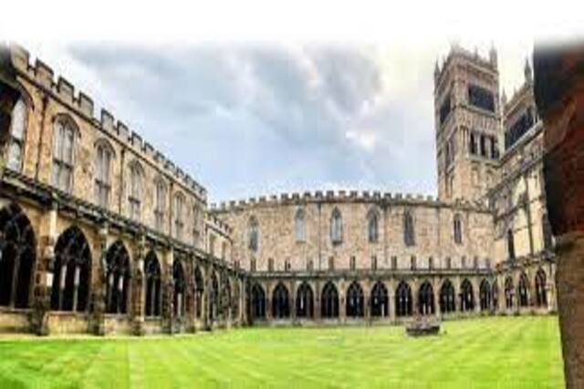 The stone cloister at Durham University