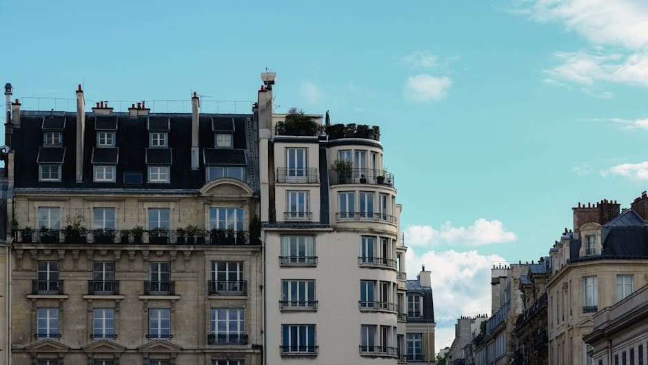Elegant Parisian buildings with classic 