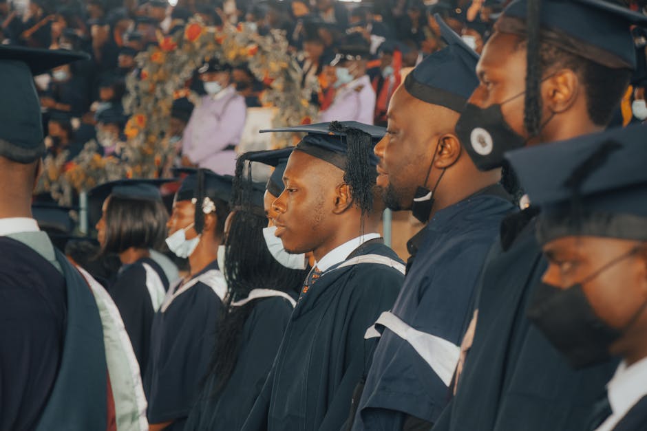Graduates in Nigeria celebrate their aca